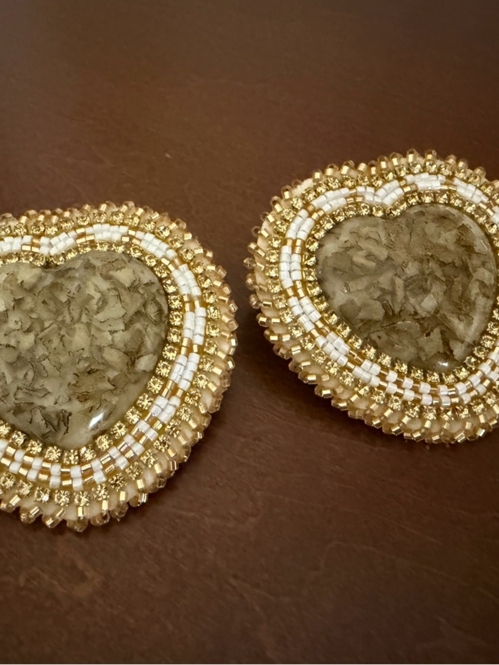 Ojibwe-beaded Prairie Sage Earrings